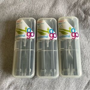 Set of 3 Sistema Cutlery NWT
